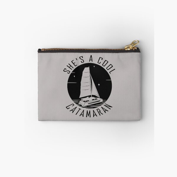 Item preview, She's a Cool Catamaran Nautical Aesthetic Logo designed and sold by WallabyWorks.