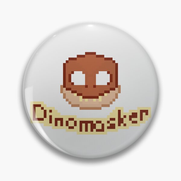 Item preview, T-rex Dinomasker Pixel Art designed and sold by NewtsNovelty.
