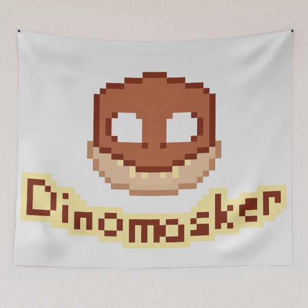 Item preview, T-rex Dinomasker Pixel Art designed and sold by NewtsNovelty.