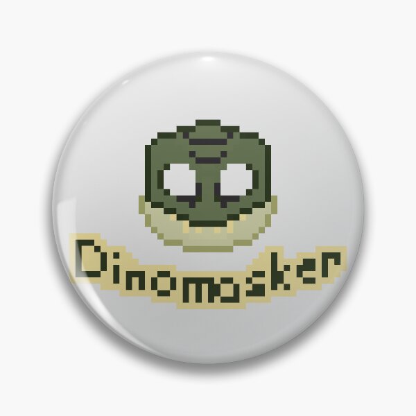 Item preview, T-rex Dinomasker Pixel Art V2 designed and sold by NewtsNovelty.