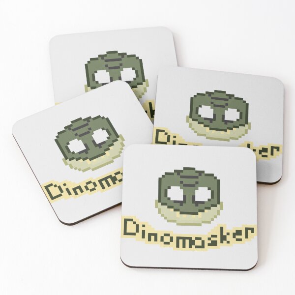 Item preview, T-rex Dinomasker Pixel Art V2 designed and sold by NewtsNovelty.