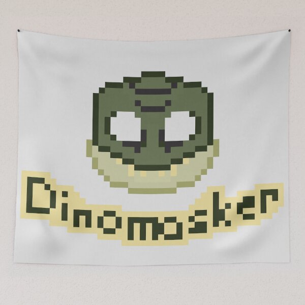 Item preview, T-rex Dinomasker Pixel Art V2 designed and sold by NewtsNovelty.