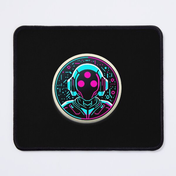 Item preview, Neon Futuristic AI Headset Design designed and sold by artwaves.