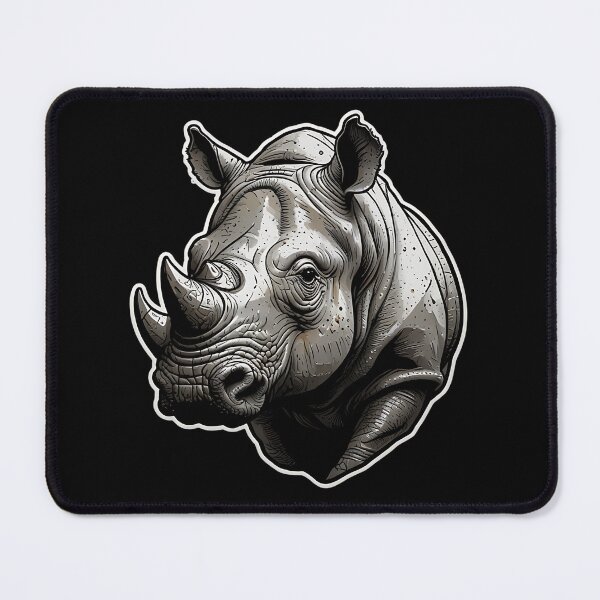 Item preview, Majestic Rhino Face: Wildlife Art designed and sold by Taans-Creation.