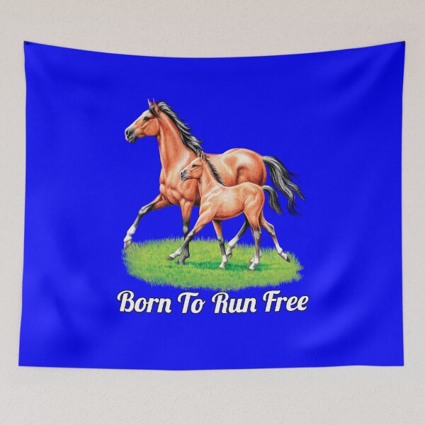 Item preview, Horse Lovers Design Born To Run Free designed and sold by fantasticdesign.