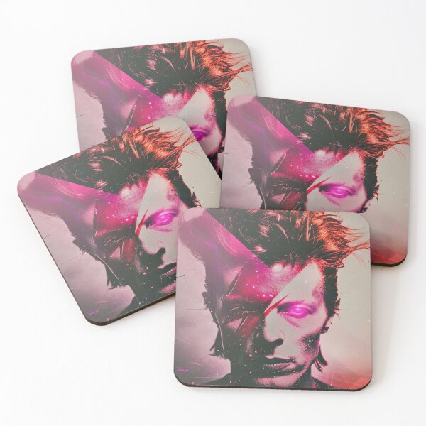 Item preview, Starman Neon Aesthetic Art –  70s Rock Icon Modern Design designed and sold by Mystikos Art.