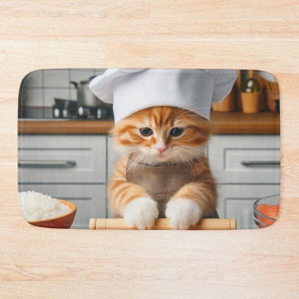 Item preview, Sushi Master Cat | Sushi Chef Cat - Fun Cooking with Sushi and Kitten designed and sold by tuschollos.