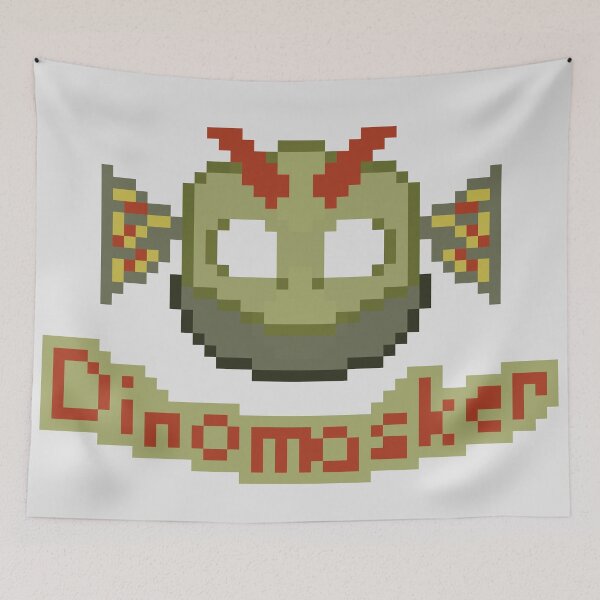 Item preview, Dilophosaurus Dinomasker Pixel Art  designed and sold by NewtsNovelty.