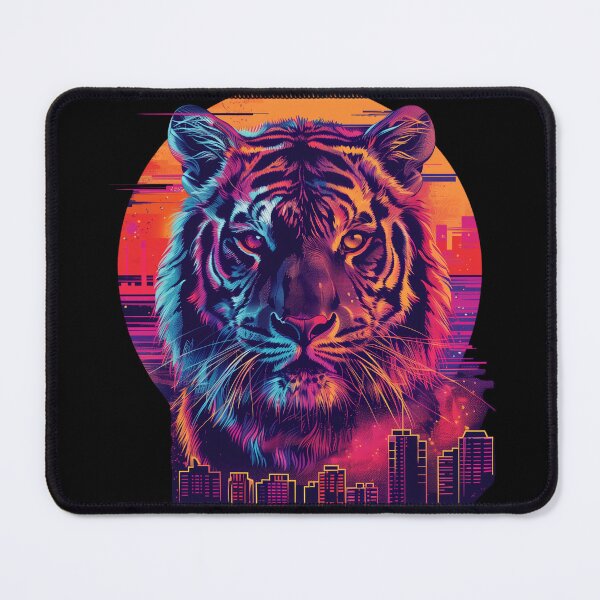 Item preview, Neon Urban Tiger Illustration designed and sold by AIStudioProject.