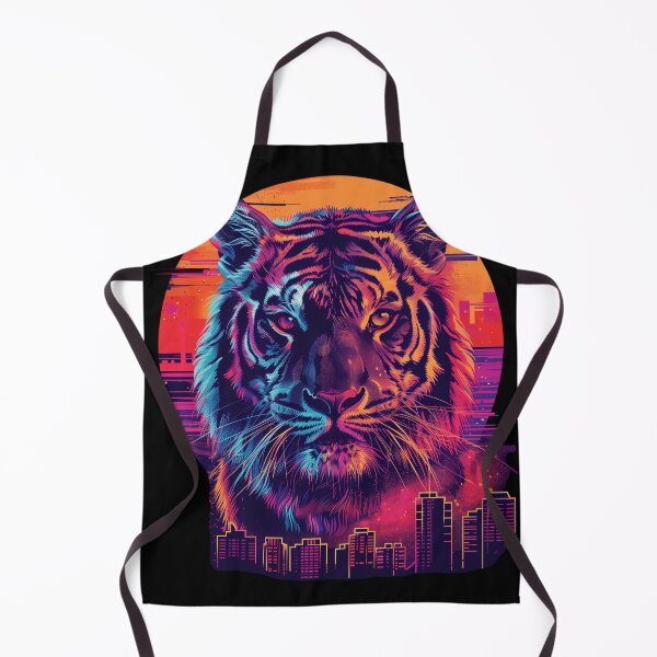 Item preview, Neon Urban Tiger Illustration designed and sold by AIStudioProject.