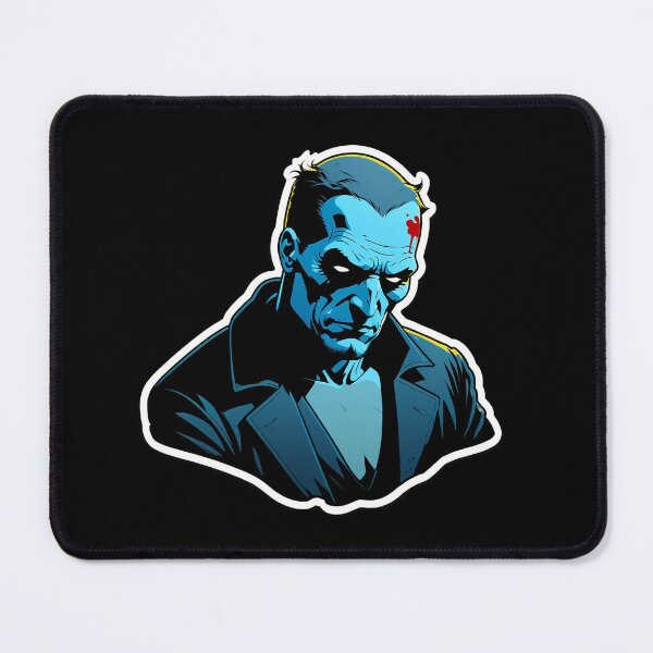 Item preview, Mysterious Blue Man in Dark Jacket designed and sold by artwaves.