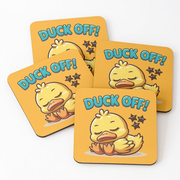 Item preview, Sleepy Duck: 'Duck Off!' - Cute and Funny Duck Design designed and sold by Ali Doodles.