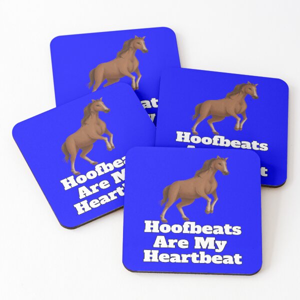 Item preview, Horse Lovers Design Hoofbeats Are My Heartbeat designed and sold by fantasticdesign.