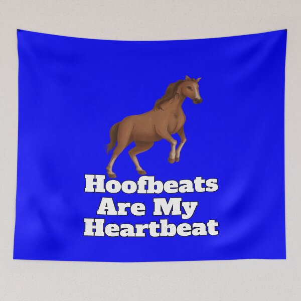 Item preview, Horse Lovers Design Hoofbeats Are My Heartbeat designed and sold by fantasticdesign.