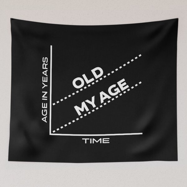 Item preview, Old vs. my age graph. v.4 designed and sold by x1brett.