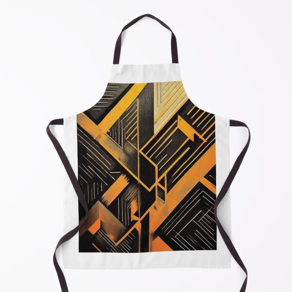 Artikelvorschau, Maskuline Kunst, golden, gold und schwarz, sich kreuzende Formen und Linien, edel, luxuriös und ansprechend 4 entworfen und verkauft von navitalidesign.