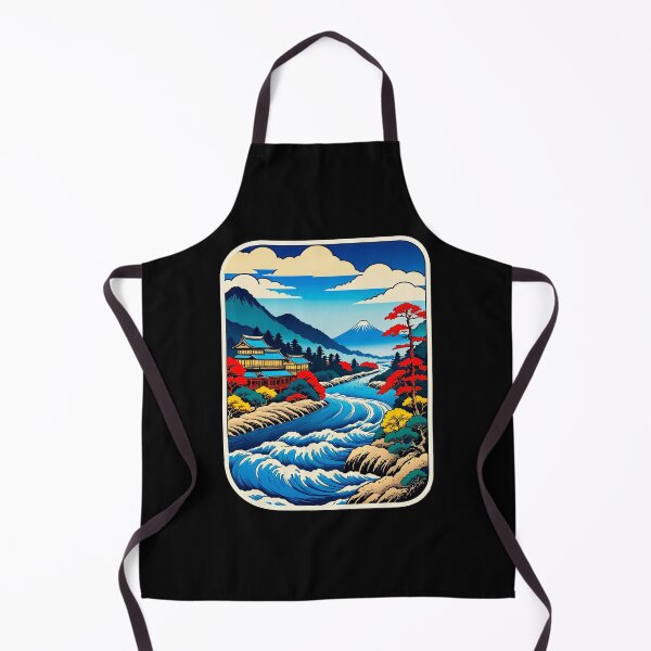 Item preview, Enchanting River and Mountain View designed and sold by artwaves.