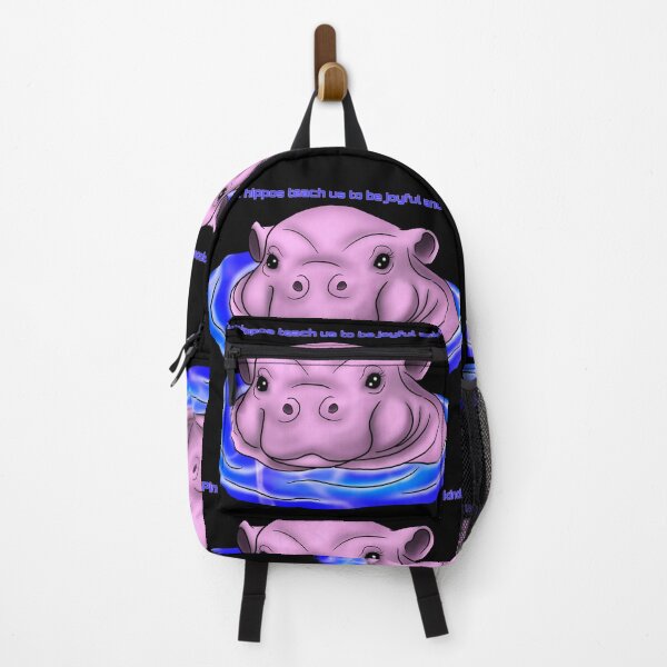 Item preview, Pink hippos teach us both to be grateful and kind designed and sold by NessaCiaoKakao.