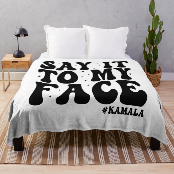 Item preview, Say it to my face Kamala Harris 2024 Election Groovy style designed and sold by tigger shop.