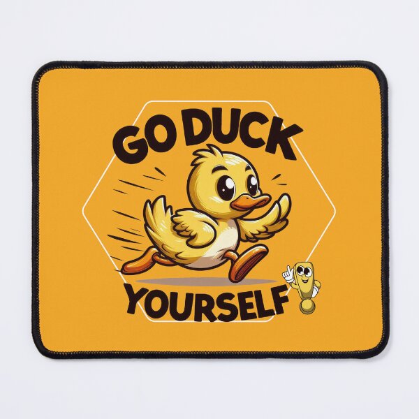 Item preview, Running Duck: 'Go Duck Yourself!' - Cute and Funny Duck DesignRunning Duck: 'Go Duck Yourself!' - Cute and Funny Duck Design designed and sold by Ali Doodles.