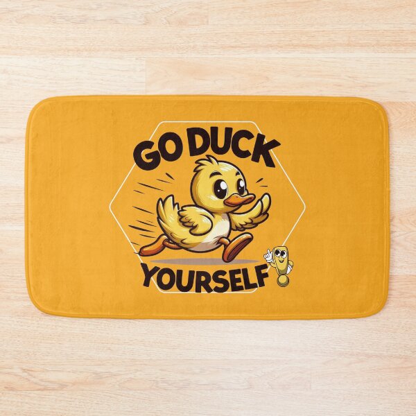 Item preview, Running Duck: 'Go Duck Yourself!' - Cute and Funny Duck DesignRunning Duck: 'Go Duck Yourself!' - Cute and Funny Duck Design designed and sold by Ali Doodles.