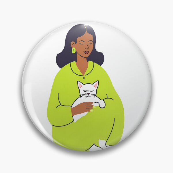 Artikelvorschau, Kinderlose Katzenlady in Chartreuse Sticker entworfen und verkauft von FRISHOP123.