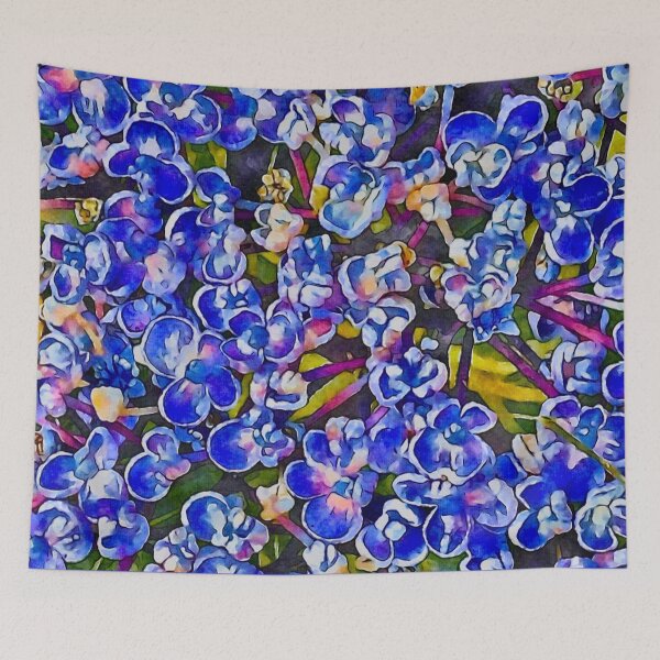 Item preview, Blue hydrangea design designed and sold by Susan Gallup.