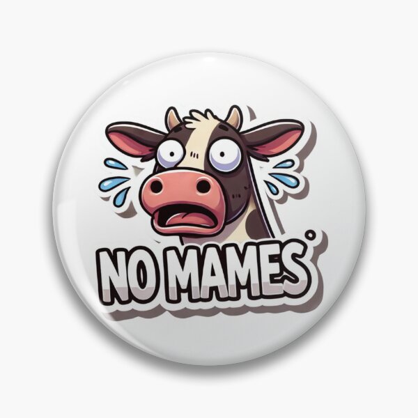 Item preview, No Mames Surprised Cow Sticker - Funny Mexican Humor designed and sold by AlebrijeArtstry.
