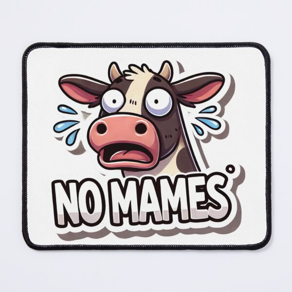 Item preview, No Mames Surprised Cow Sticker - Funny Mexican Humor designed and sold by AlebrijeArtstry.