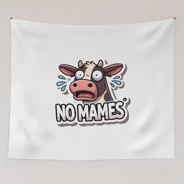 Item preview, No Mames Surprised Cow Sticker - Funny Mexican Humor designed and sold by AlebrijeArtstry.