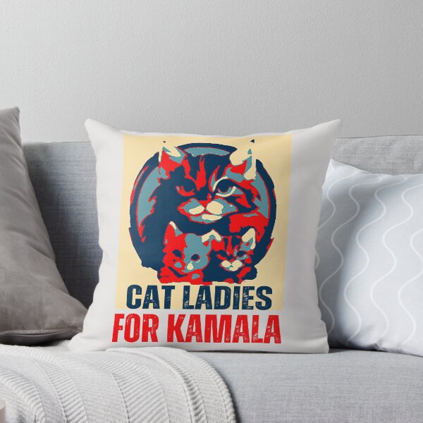 Item preview,   Childless cat ladies  voting for Kamala  president 2024 designed and sold by erozzz.