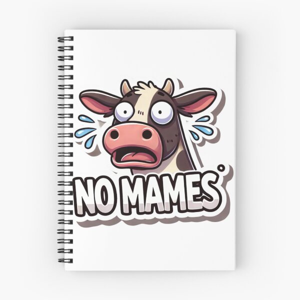 Item preview, No Mames Surprised Cow Sticker - Funny Mexican Humor designed and sold by AlebrijeArtstry.