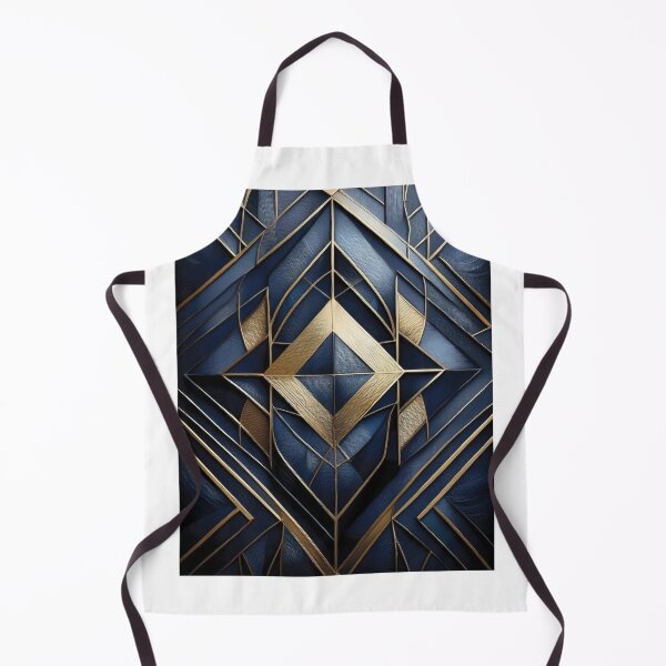 Artikelvorschau, Diamant, maskuline Kunst, Roboter, bionisch, Superheld, golden, gold und blau, sich kreuzende Formen und Linien, edel, luxuriös und ansprechend entworfen und verkauft von navitalidesign.