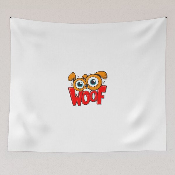 Item preview, Cute "WOOF" Puppy Eyes T-Shirt - Perfect for Dog Lovers designed and sold by tonyhopeirl.