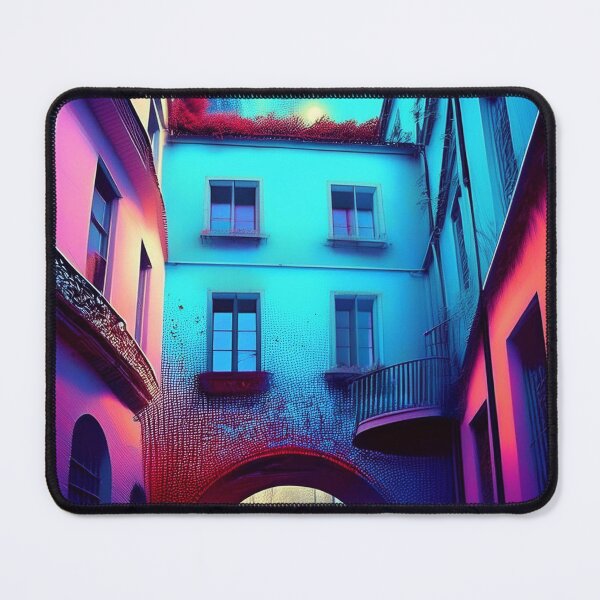 Item preview, My Mystical City - Shades of Blue and Magenta/a1 designed and sold by My-fake-places.