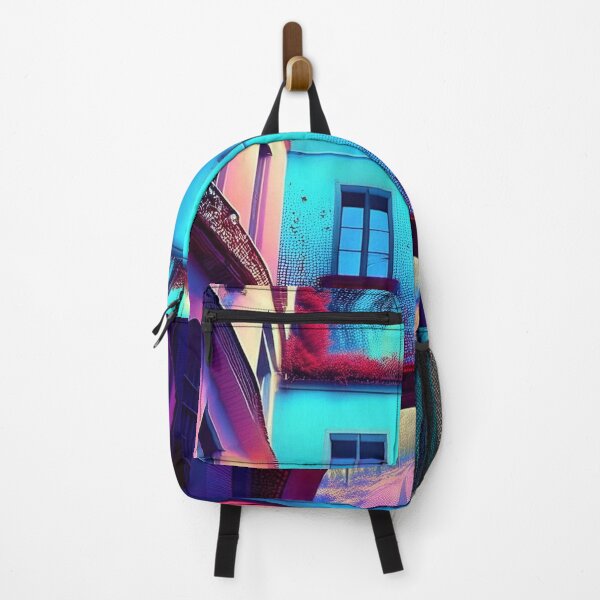 Item preview, My Mystical City - Shades of Blue and Magenta/a1 designed and sold by My-fake-places.
