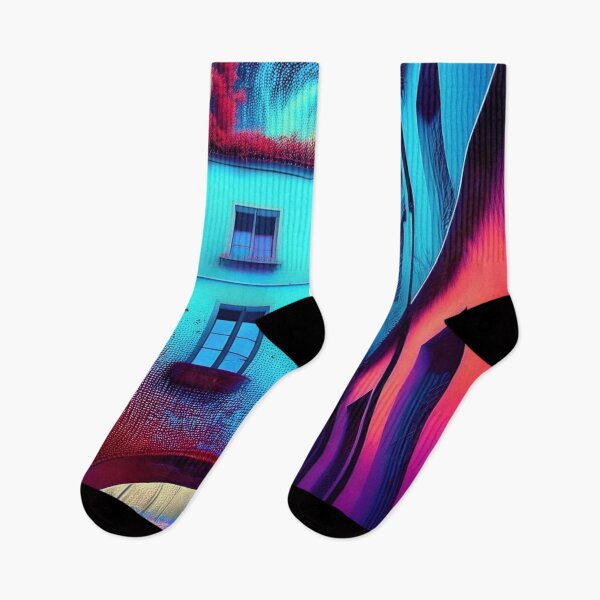 Item preview, My Mystical City - Shades of Blue and Magenta/a1 designed and sold by My-fake-places.