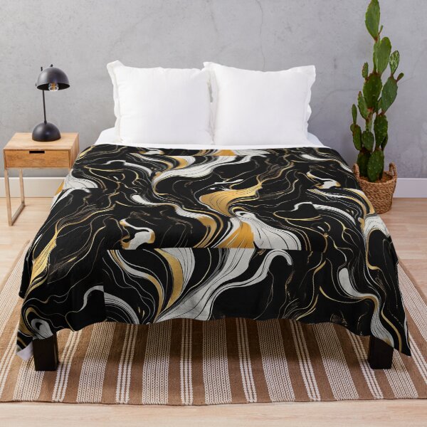 Item preview, Liquid gold, Masculine art, golden, gold and black, intersecting lines, classy, luxurious, fluid designed and sold by navitalidesign.