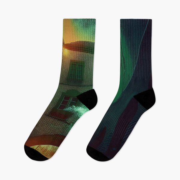 Item preview, My Mystical City - Shades of green and yellow- darkness/a2 designed and sold by My-fake-places.