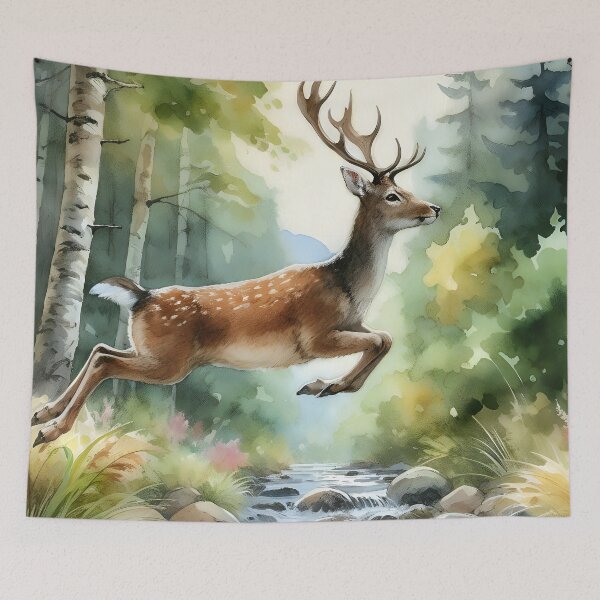 Item preview, Deer In Forest designed and sold by RubisLeaf.
