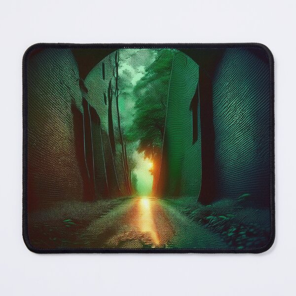 Item preview, My Mystical City - Shades of green and yellow- darkness/a3 designed and sold by My-fake-places.