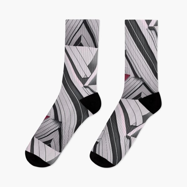 Item preview, Masculine art, black, white and red, intersecting shapes and lines, classy, luxurious, triangle, diamond  designed and sold by navitalidesign.