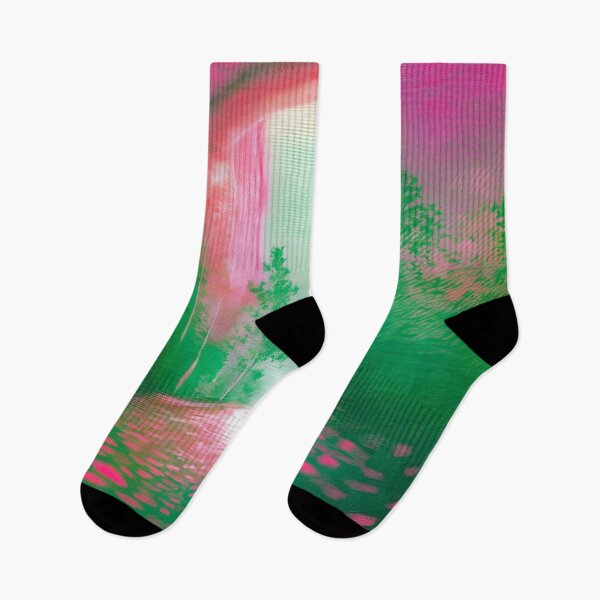 Item preview, My Mystical City - Shades of green and pink- pastel/a2 designed and sold by My-fake-places.