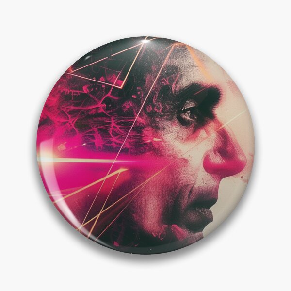 Artikelvorschau, Kosmologe Astrophysiker Carl Sagan Neon Surreale Kunst entworfen und verkauft von Mystikos Art.