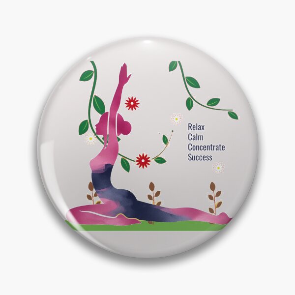 Item preview, Pink navy Lady Yoga relax life, Mantra quote  designed and sold by Nanthanon.