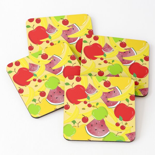 Item preview, Apples Watermelon Banana Cherries Fruit designed and sold by Sartoris Art.