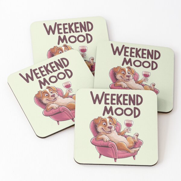 Item preview, Weekend Mood Funny Dog Wine Lover designed and sold by Vicky021.