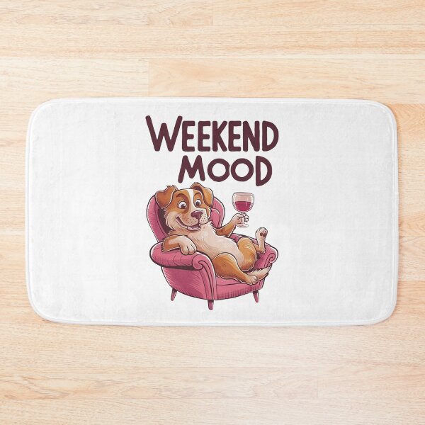 Item preview, Weekend Mood Funny Dog Wine Lover designed and sold by Vicky021.