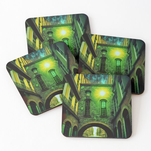 Item preview, My Mystical City - Shades of turquoise and black- darknessl/b1 designed and sold by My-fake-places.
