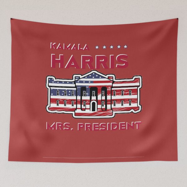 Item preview, Kamala Harris 2024 | vintage style | MRS. PRESIDENT designed and sold by RedCircleArt.